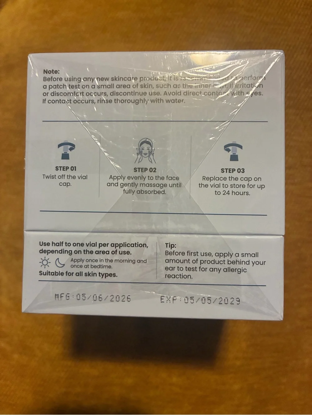 As seen on Shark Tank! 3% Hyaluronic Acid Serum Ultra-Hydrating Vials - White